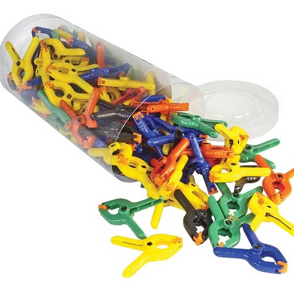 BUCKET OF CLAMPS 100 PCS